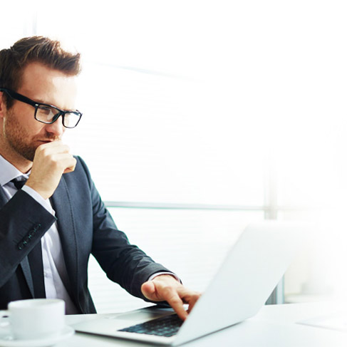 Person with laptop